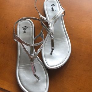 Silver Dressy Sandals
